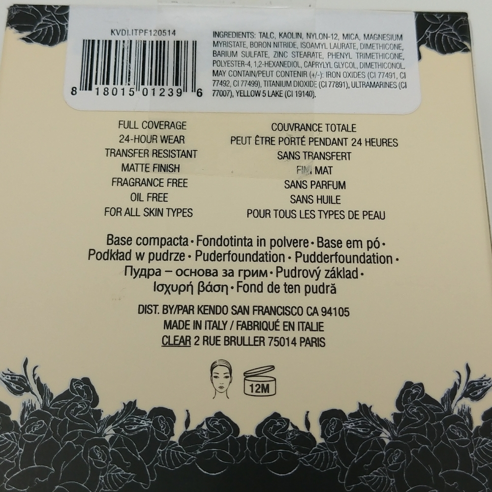Kat Von D Lock-It Powder Foundation Medium 64 - Picture 5 of 7